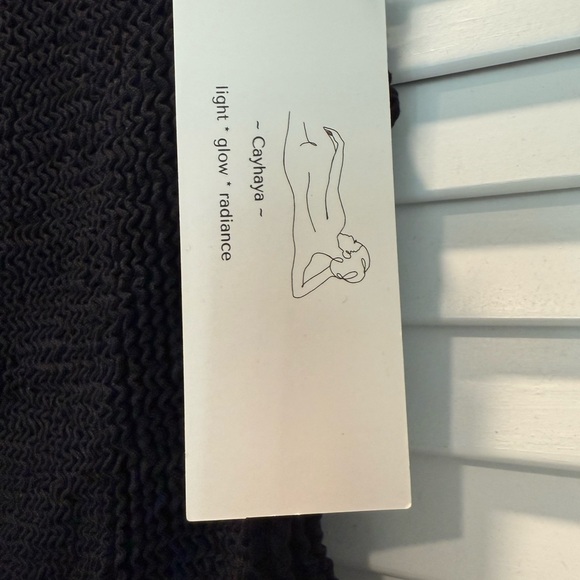 Black Textured One-Piece Swimsuit - Picture 5 of 5